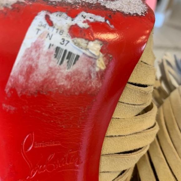 Christian Louboutin Fringe Heels - Picture 7 of 10